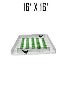 16' X 16' Garden Chunnel Outer Perimeter Only