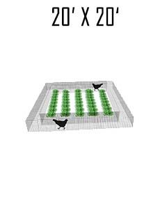 20' X 20' Garden Chunnel Outer Perimeter Only