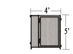 Single 4' X 5' Chicken Run Door Panel