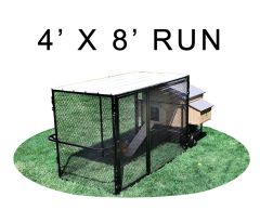 Mobile Large Snap N Lock Chicken Coop With 4' X 8' Run (Basic)