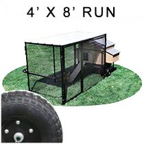 Mobile Large Snap N Lock Chicken Coop With 4' X 8' Run (Complete)