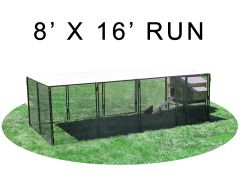 Large Snap N Lock Chicken Coop With 8' X 16' Run (Complete)