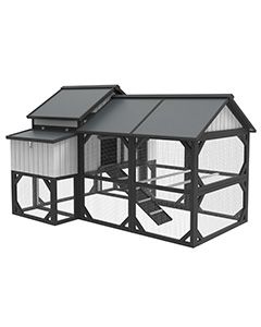  59" x 76" x 47" Chicken Carriage Coop House 