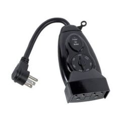 15 Amp Plug-In Dual-Outlet Light-Sensing Timer