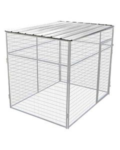 6' X 6' Flat Corrugated Metal Kennel/Run Roof