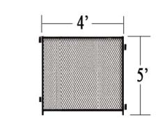 Single 4' X 5' Chicken Run Panel 