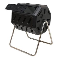 Tumbling Composter With Two Chambers