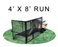 Large Snap N Lock Chicken Coop With 4' X 8' Run (Basic)