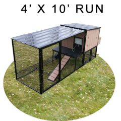 Urban Chicken Coop With 4' X 10' Run  (Ultimate)