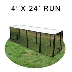 4' X 24' Chicken Run with Metal Top (FOUR-SIDED)