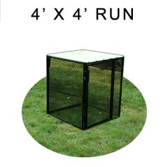 4' X 4' Chicken Run with Metal Top (FOUR-SIDED)