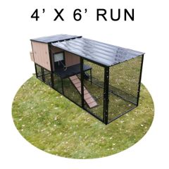 Urban Chicken Coop With 4' X 6' Run (Complete)