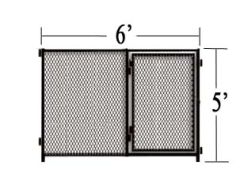 Single 6' X 5' Chicken Run Door Panel