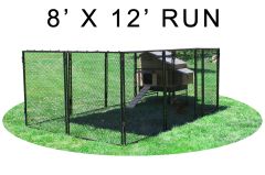 Large Snap N Lock Chicken Coop With 8' X 12' Run (Basic)