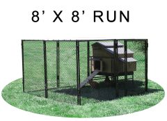 Large Snap N Lock Chicken Coop With 8' X 8' Run (Basic)