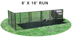 Large Snap N Lock Chicken Coop With 8' X 16' Run (Basic)