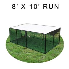 8' X 10' Chicken Run with Metal Top (FOUR-SIDED)
