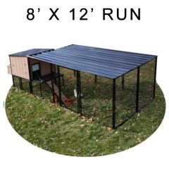 Urban Chicken Coop With 8' X 12' Run (Complete)