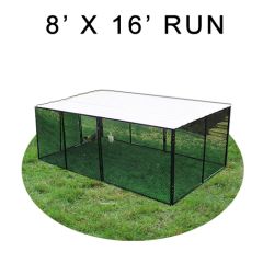 8' X 16' Chicken Run with Metal Top (FOUR-SIDED)