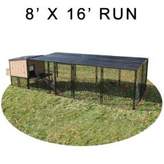 Urban Chicken Coop With 8' X 16' Run (Complete)