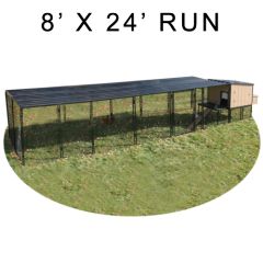Urban Chicken Coop With 8' X 24' Run (Complete)