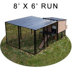 Urban Chicken Coop With 8' X 6' Run (Basic)