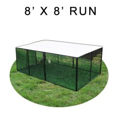 8' X 8' Chicken Run with Metal Top (FOUR-SIDED)